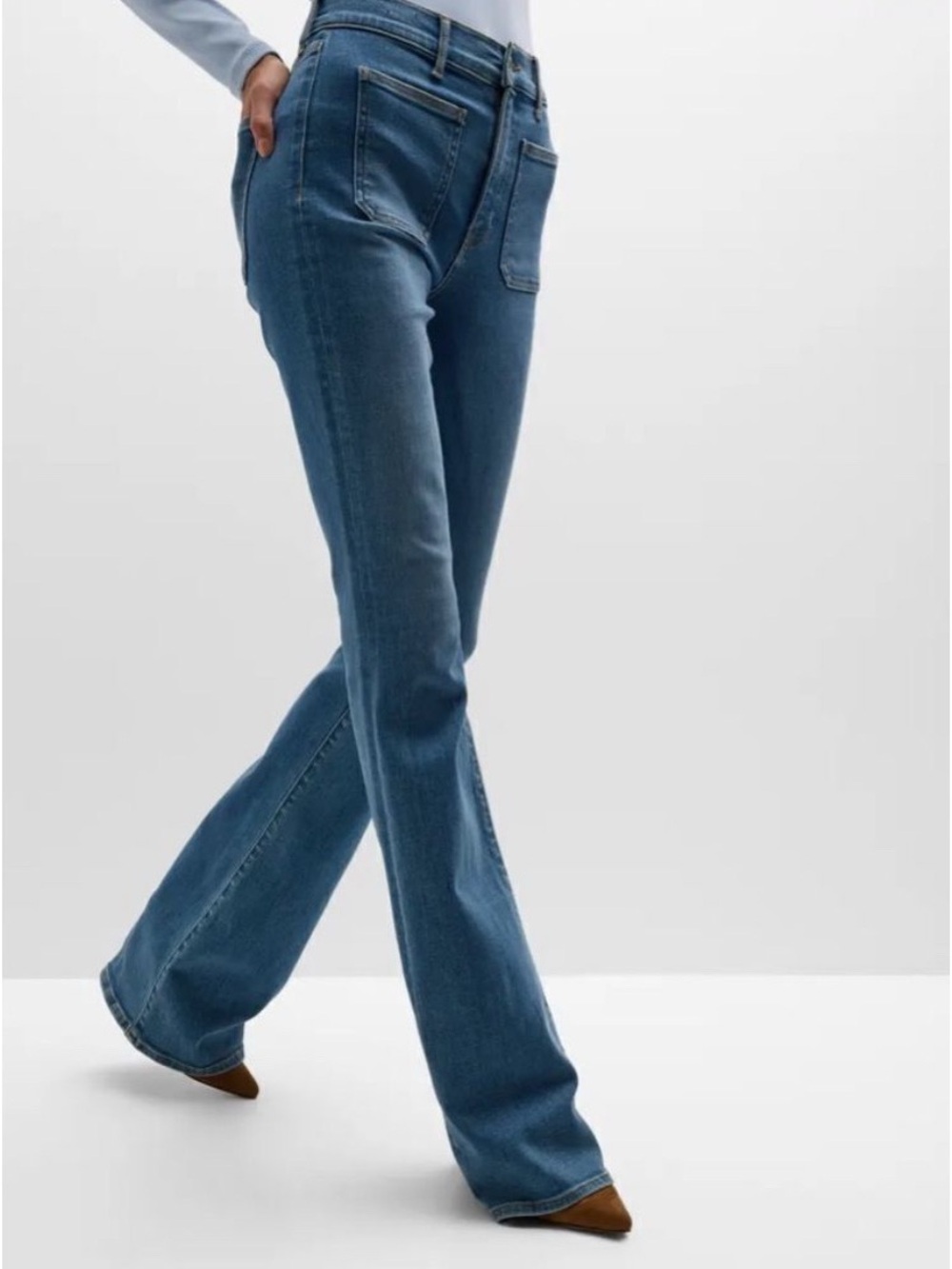 Veronica Beard Beverly Skinny Flare Jeans